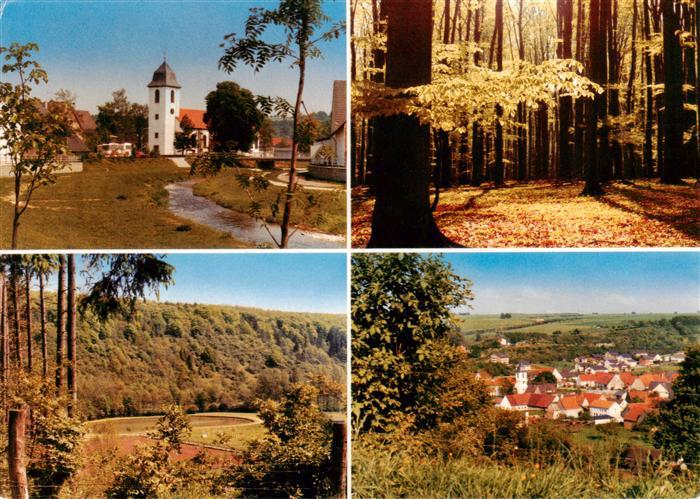 Etteln Kirche Waldpartie Panorama Ortsansicht