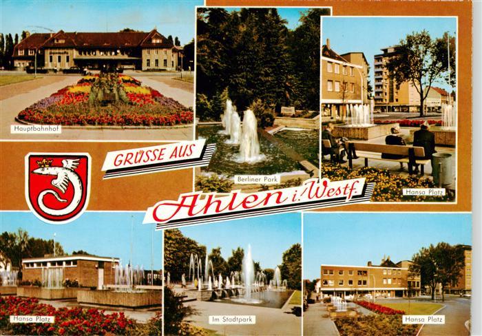 Ahlen Westfalen Hauptbahnhof Berliner Park Hansa Platz Stadtpark