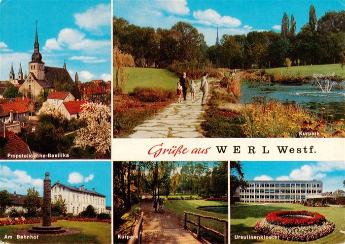 Werl Westfalen Propsteikirche Basilika Kurpark Bahnhof Im Kurpark Ursulinenklost