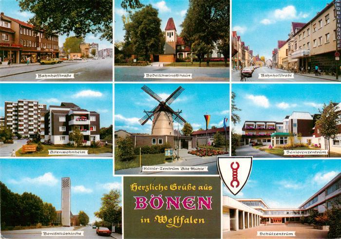 Boenen Altenwohnheim Bonifatiuskirche Kulturzentrum Alte Muehle Seniorenzentrum