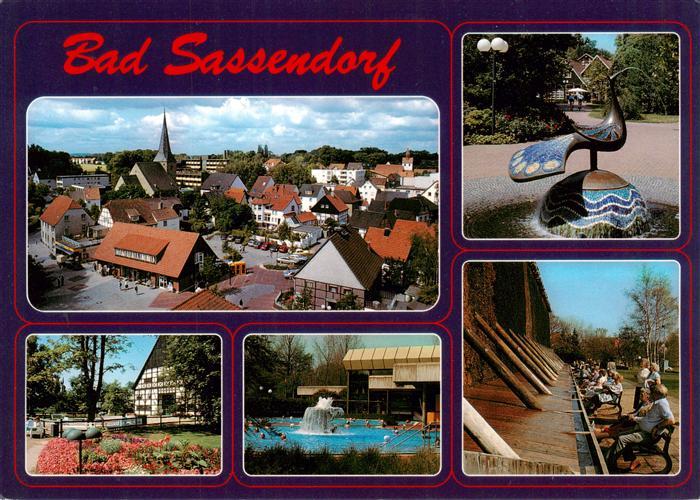 Bad Sassendorf Panorama Kurpark Freibad Brunnen Gradierwerk