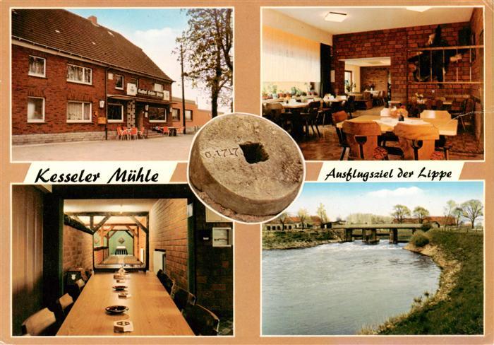 Herzfeld Westfalen Kesseler Muehle Ausflugslokal an der Lippe Kegelbahn