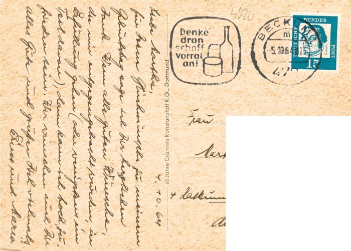 Beckum Westfalen Marienplatz St Elisabeth Hospital Hoerberg Aussichtsturm Schwi – Bild 2