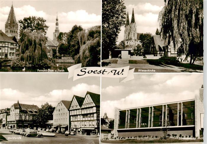 Soest DE NRW Patrokli Dom Teich Wiesenkirche Marktplatz Schwimmbad