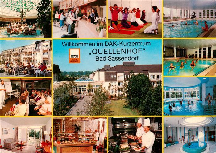 Bad Sassendorf DAK Kurzentrum Quellenhof Teilansichten Rezeption Gymnastik Halle