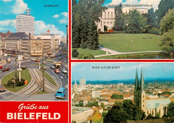 BIELEFELD  CITY Jahnplatz Rudolf Oetker Konzerthalle Stadtblick