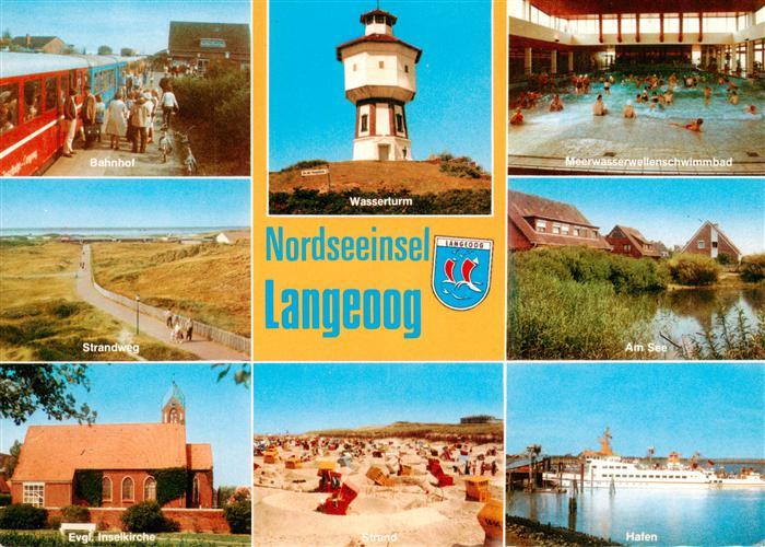 Langeoog Nordseebad Bahnhof Wasserturm Meerwasserschwimmbad Strandweg Am See Ev