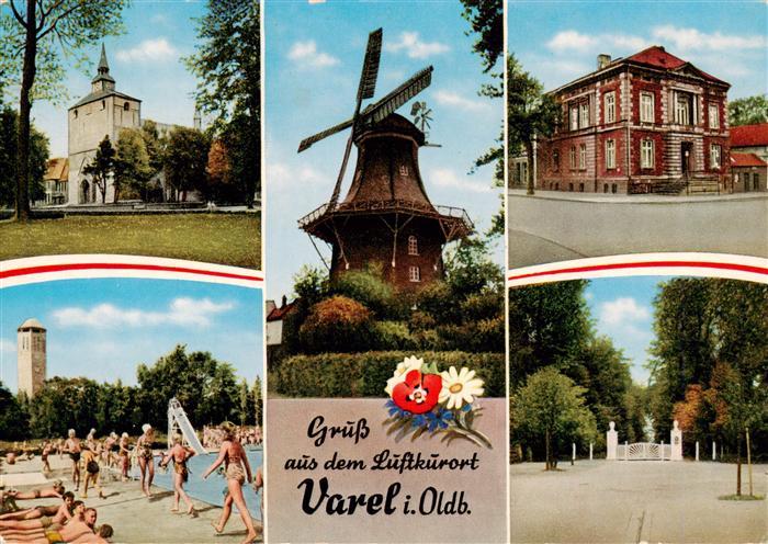 Varel Jadebusen Ev Kirche Badeanstalt Muehle Ehem Rathaus Wald Eingang