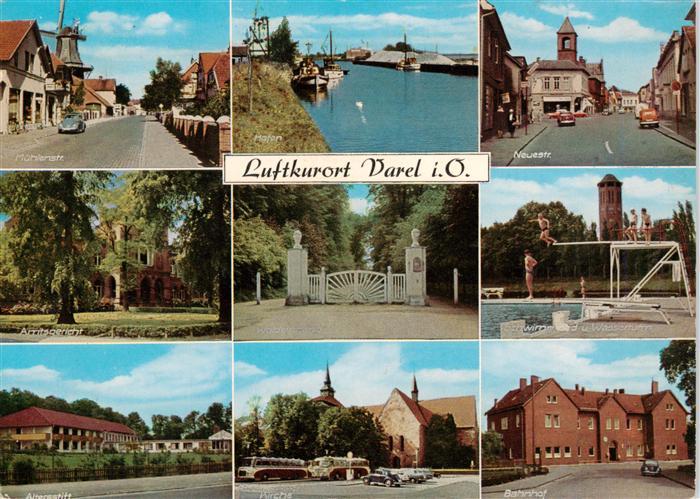 Varel Jadebusen Muehlenstrasse Hafen Neuestrasse Amtsgericht Eingang Schwimmbad