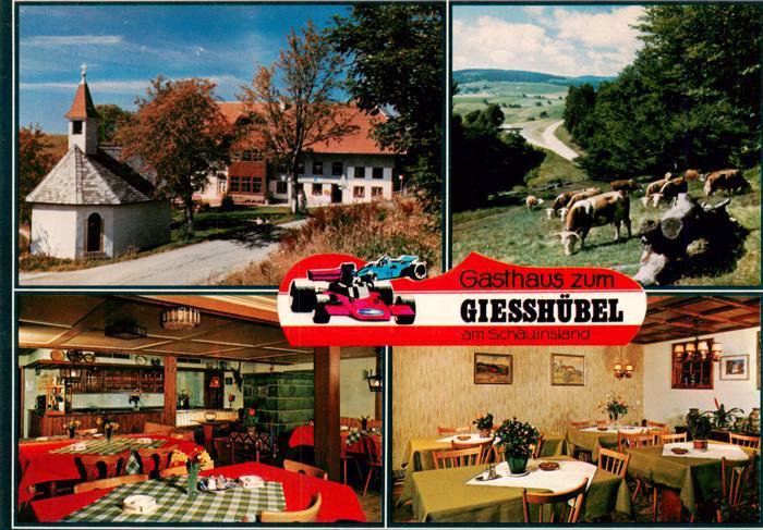 Stohren Gasthaus zum Giesshuebel Gastraeume Kapelle Panorama