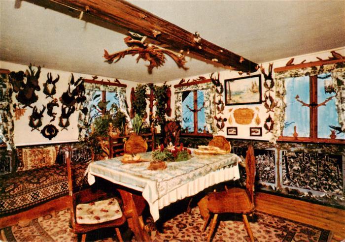 Muenstertal  Schwarzwald Schnitzerstube von Fritz Riesterer Gastraum