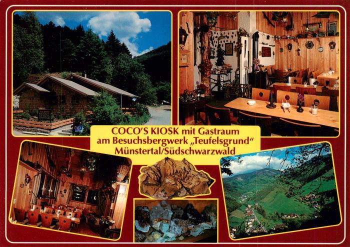 Muenstertal  Schwarzwald Coco’s Kiosk mit Gastraum am Besuchsbergwerk Teufelsgru