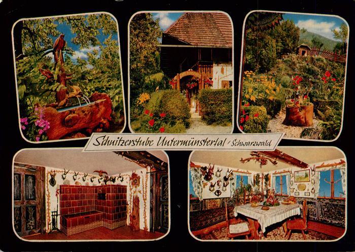 Untermuenstertal Brunnen Schnitzerstube von Fritz Riesterer Kaminzimmer Gastraum