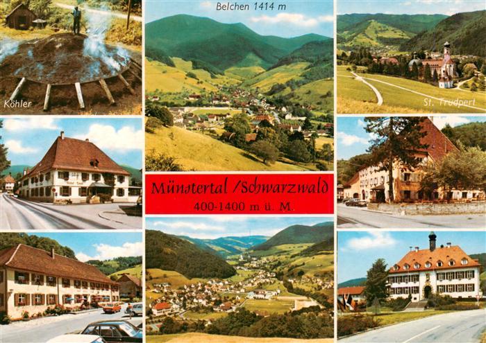 Muenstertal Schwarzwald Koehler Belchen St Trudpert Gasthof Loewen Gasthof Sonn