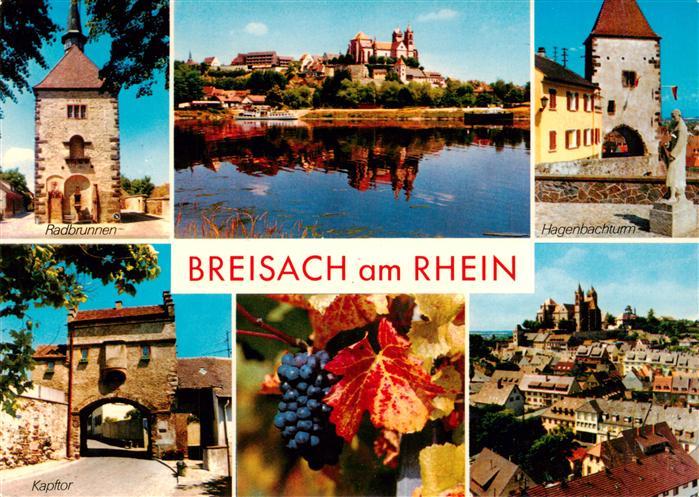 Breisach Rhein Radbrunnen St Stephansmuenster Hagenbachturm Kapftor Marktplatz M