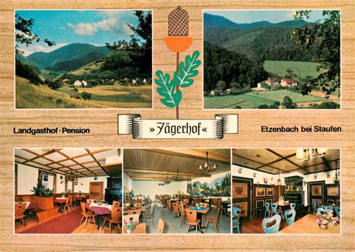 Etzenbach Staufen Breisgau Landgasthof Pension Jaegerhof Gastraeume Panorama