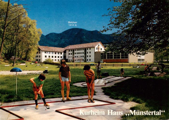 Staufen  Breisgau Kurheim Haus Muenstertal Minigolf