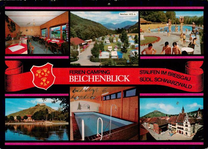 Staufen  Breisgau Ferien Camping Belchenblick Restaurant Campingplatz Freibad St
