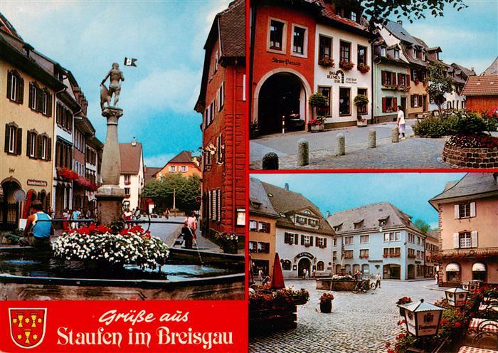 Staufen  Breisgau Brunnen Marktplatz