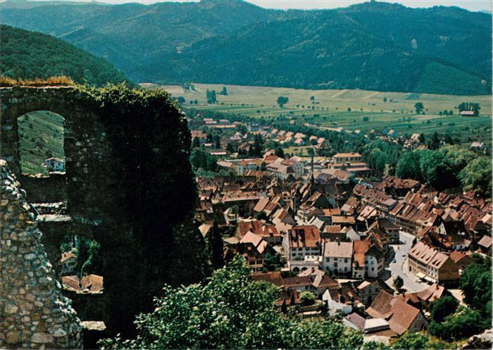 Staufen  Breisgau Burg mit Stadtblick