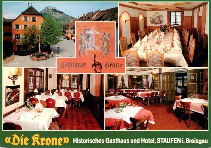 Staufen  Breisgau Gasthaus Krone Gastraeume