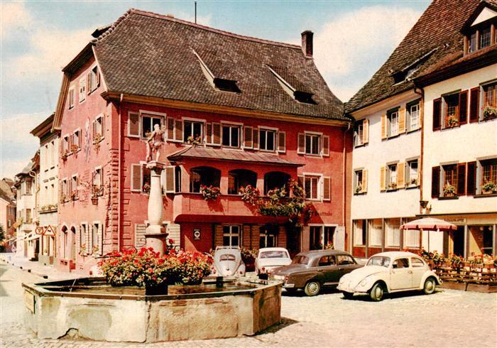 Staufen  Breisgau Marktplatz Rathauskaffee Gasthaus zum Loewen