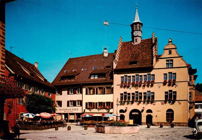 Staufen  Breisgau Marktplatz und Rathaus