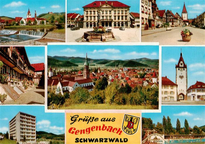 Gengenbach Kirche Rathaus Hauptstrasse Panorama Stadttor Hochhaus Schwimmbad