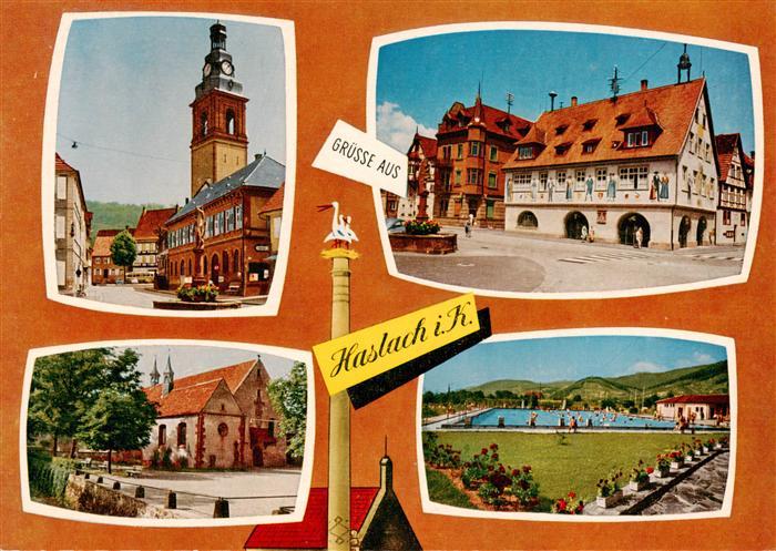 Haslach Kinzigtal Kirche Rathaus Schwimmbad