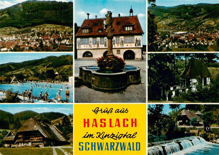 Haslach Kinzigtal Panorama Schwimmbad Schwarzwaldhaus Rathaus Kapelle Kinzigpart