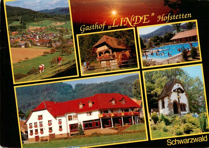 Hofstetten Kinzigtal Panorama Muehle Freibad Gasthof Linde Kapelle