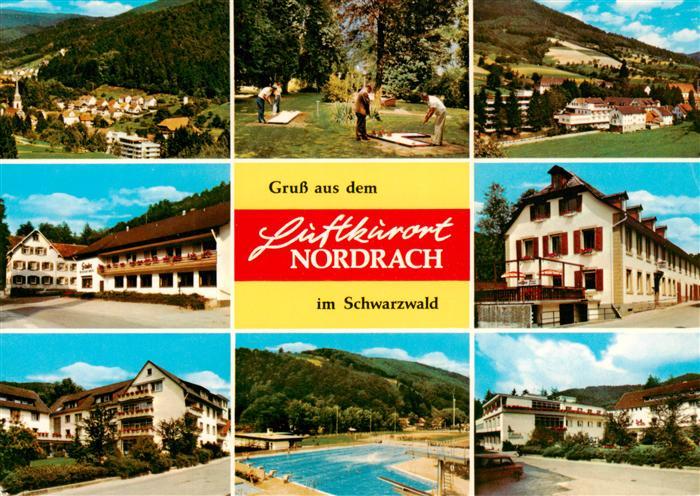 Nordrach Orts und Teilansichten Minigolf Freibad