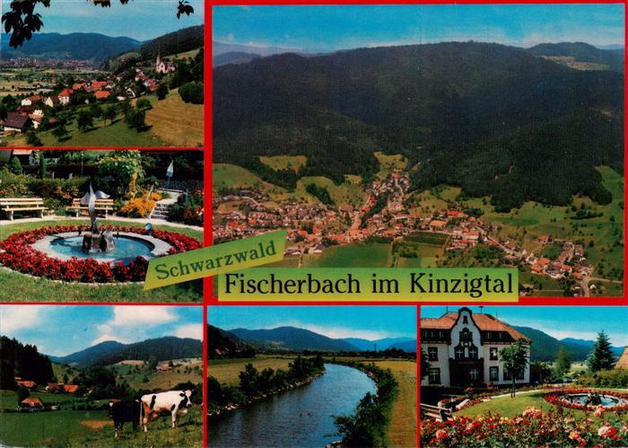Fischerbach Kinzigtal Panorama Park Fliegeraufnahme Kinzigpartie Gasthaus