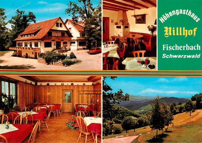 Fischerbach Kinzigtal Hoehengasthaus Nillhof Gastraeume Panorama