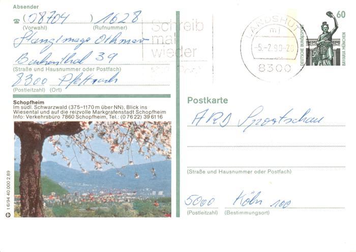 Schopfheim Blick ins Wiesental