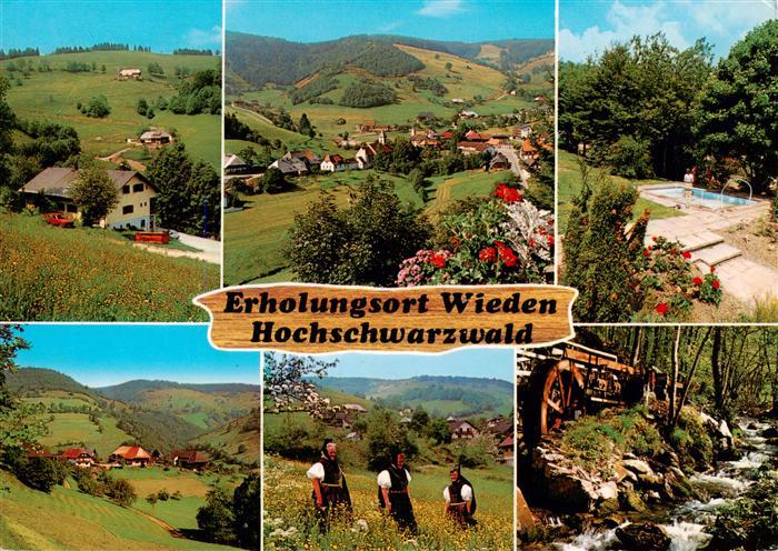 Wieden Schwarzwald Panorama Wassertreten Trachten Muehle