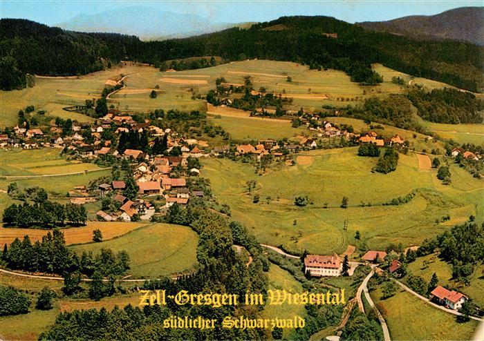 Gresgen Zell im Wiesental Fliegeraufnahme