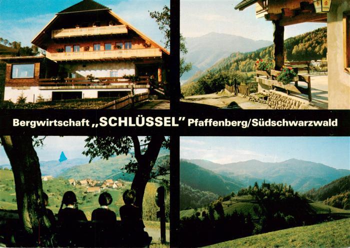 Pfaffenberg Zell im Wiesental Bergwirtschaft Schluessel Terrasse Panorama