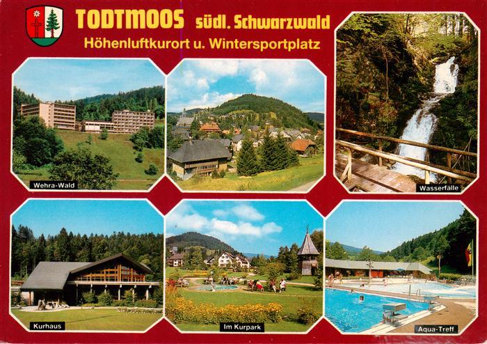 Todtmoos Schwarzwald BW Wehra Wald Panorama Wasserfaelle Kurhaus Kurpark Aqua Tr