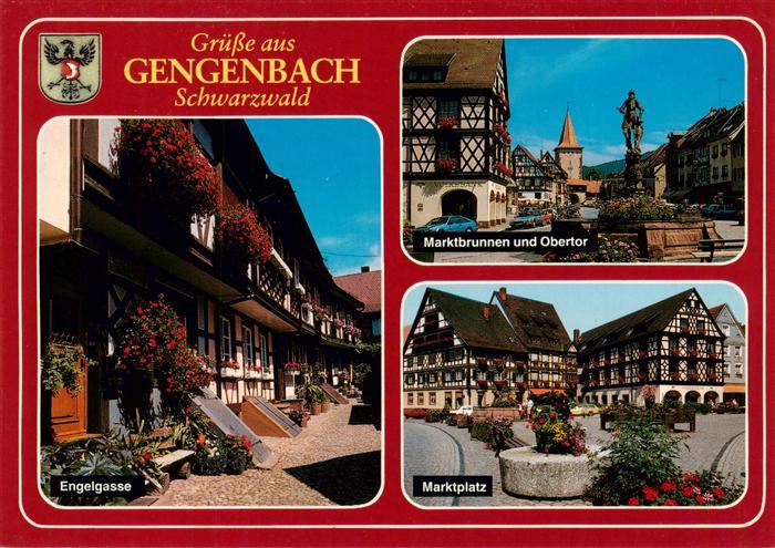 Gengenbach Marktbrunnen Obertor Engelgasse Marktplatz