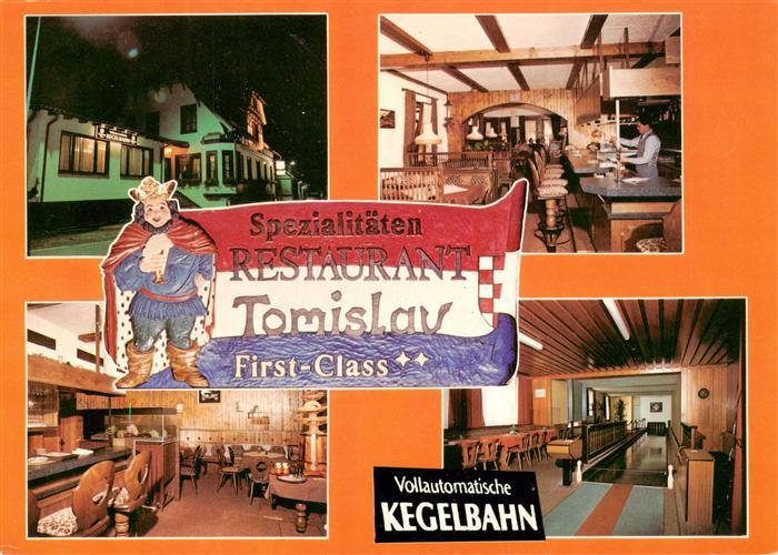 Triberg Spezialitaeten Restaurant Tomislav Gastraeume Bar Kegelbahn