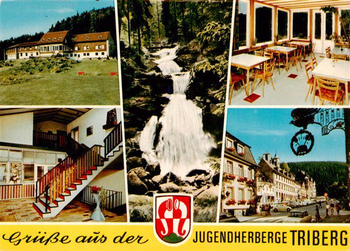 Triberg Jugendherberge Treppenaufgang Wasserfall Gastraum Ortspartie