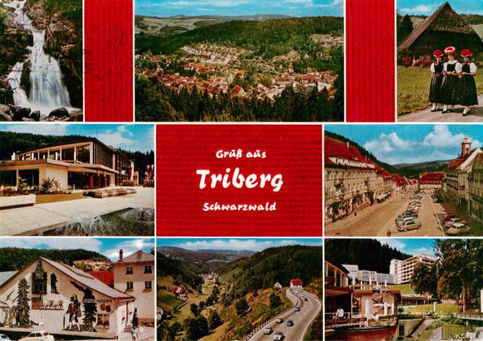 Triberg Wasserfall Panorama Trachten Kurhaus Ortspartie Heimatmuseum Hoellental