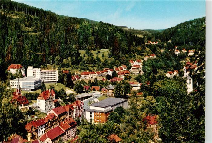 Triberg Panorama mit Hotel Badener Hof und Kurhaus