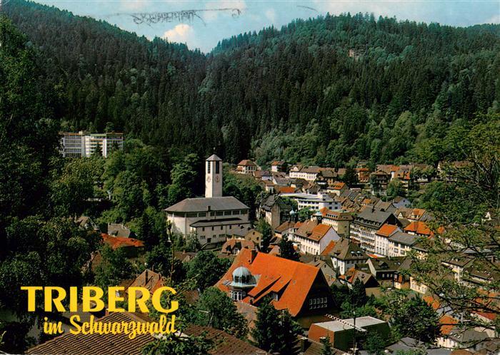 Triberg Panorama mit Kirche
