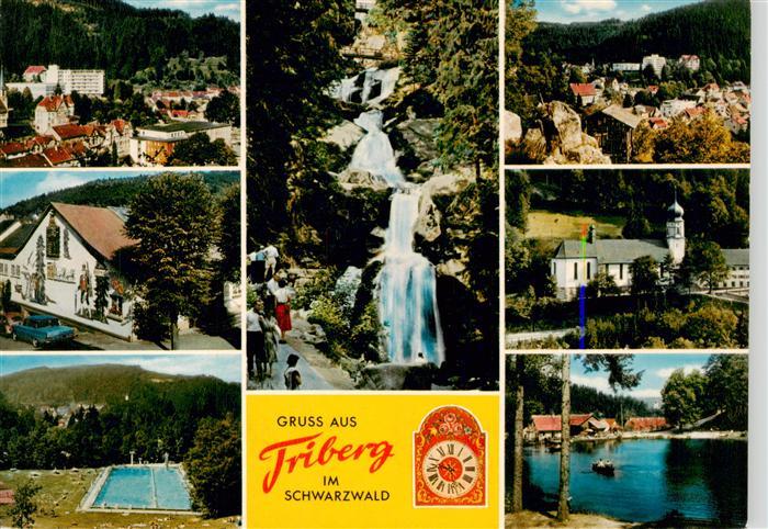 Triberg Panorama Wasserfall Ortspartie Heimatmuseum Kirche Schwimmbad Park Schwa