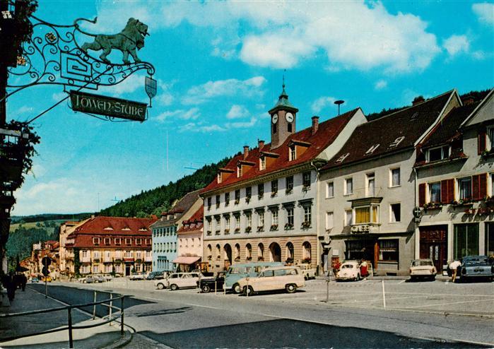 Triberg Marktplatz und Rathaus