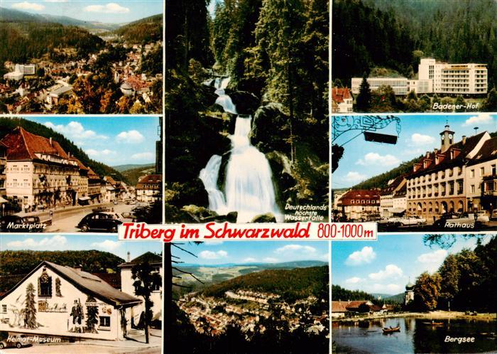 Triberg Panorama Marktplatz Heimat Museum Wasserfall Badener Hof Rathaus Bergsee