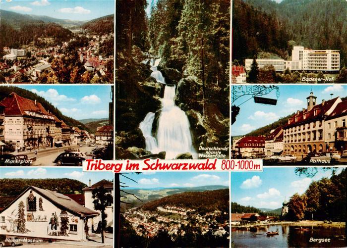 Triberg Panorama Marktplatz Heimat Museum Wasserfall Badener Hof Rathaus Bergsee