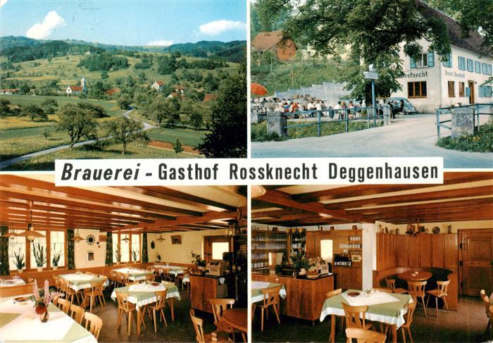 Deggenhausen Panorama Brauerei Gasthof Rossknecht Gastraeume Terrasse